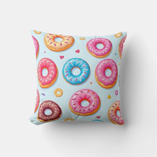 Donut Print Kussen  (Voorkant)