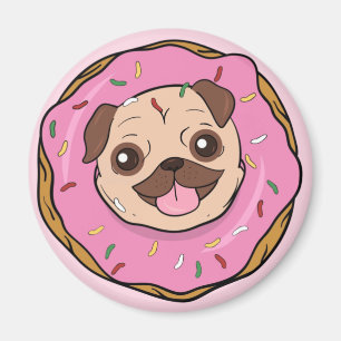 Donut Pug Magneet