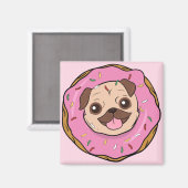 Donut Pug Magneet (Voorkant / Achterkant)