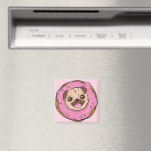 Donut Pug Magneet (Insitu (Vaatwasser))