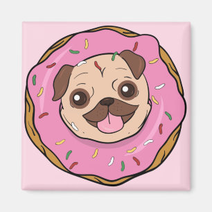 Donut Pug Magneet