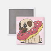 Donut Pug Magneet (Voorkant / Achterkant)