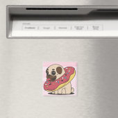 Donut Pug Magneet (Insitu (Vaatwasser))