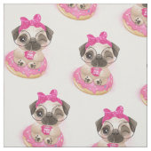 Donut Pug Stof (Swatch)