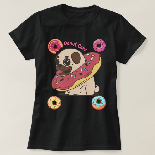 Donut Pug T-shirt (Design voorkant)