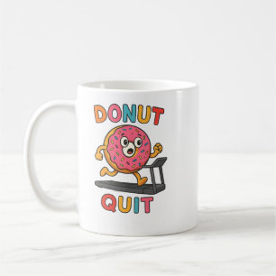 Donut Quit – Grappige Motiverende Koffiemok 🍩
