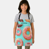 Donut Rainbow Kleurrijke Gepersonaliseerde Patroon Schort (Insitu)