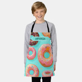 Donut Rainbow Kleurrijke Gepersonaliseerde Patroon Schort (Gedragen)