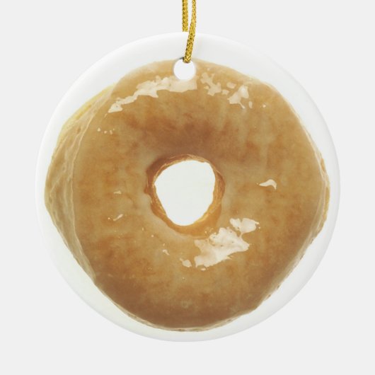 Donut Raised Glazed Keramisch Ornament (Voorkant)
