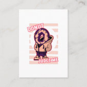 Donut rechter grappige puntjes visitekaartje (Voorkant)