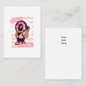 Donut rechter grappige puntjes visitekaartje (Voorkant / Achterkant)