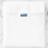Donut Resist Cop Jokes Sheriff Ronde Sticker (Tas)