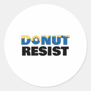 Donut Resist Cop Jokes Sheriff Ronde Sticker
