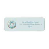 Donut Return Address Labels | Donut Theme Birthday (Voorkant)