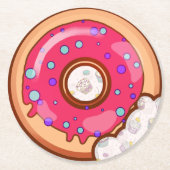 Donut Ronde Kartonnen Onderzetter (Voorkant)