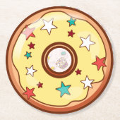 Donut Ronde Kartonnen Onderzetter (Voorkant)
