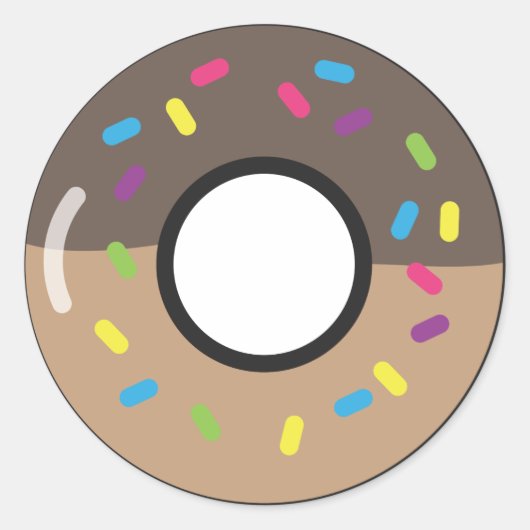 DONUT RONDE STICKER (Voorkant)