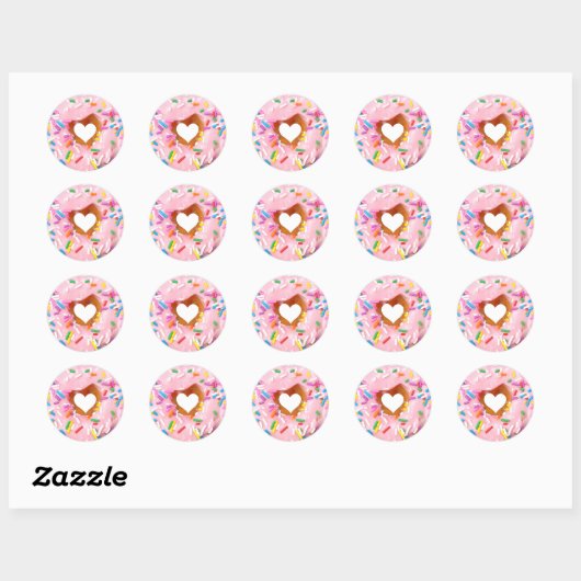 Donut Ronde Sticker (Vel)
