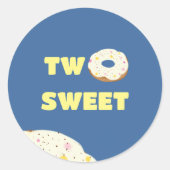Donut Ronde Sticker (Voorkant)