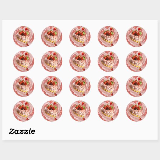donut ronde sticker (Vel)
