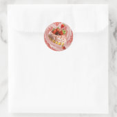 donut ronde sticker (Tas)