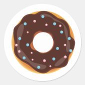 Donut Ronde Sticker (Voorkant)