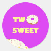 Donut Ronde Sticker (Voorkant)