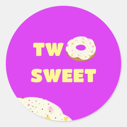 Donut Ronde Sticker (Voorkant)