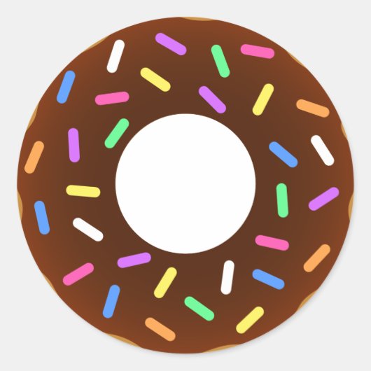 Donut ronde Stickers (Voorkant)