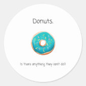 Donut Round Sticker (Voorkant)