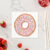 Donut Roze Bevroren Sprinkles Cute Food | Doughnut Servet (Insitu)