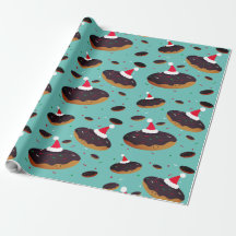 Donut Santa Hats Pattern Kerstmis