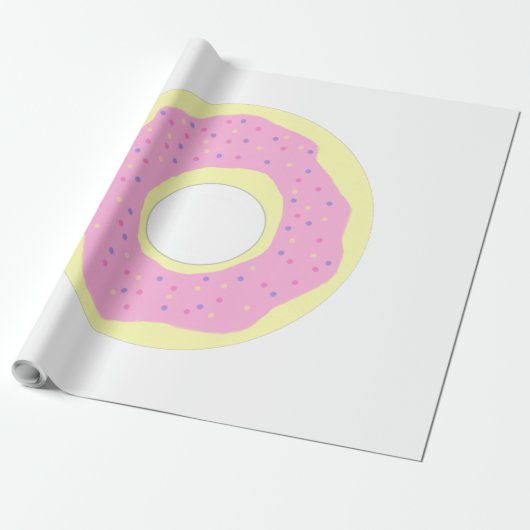 Donut schilderij kunst cadeaupapier (Uitgerold)