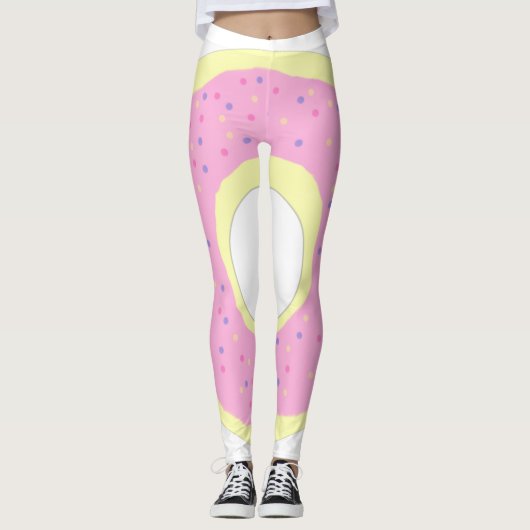 Donut schilderij kunst leggings (Voorkant)