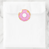 donut seal ronde sticker (Tas)