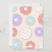 Donut Second Birthday Invitation Kaart (Achterkant)