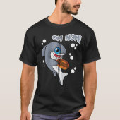 Donut Shark Kawaii Sharks Om Nom Cake and Snoep Lo T-shirt (Voorkant)