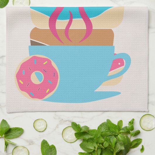 Donut Shop A Theedoek (Gevouwen)