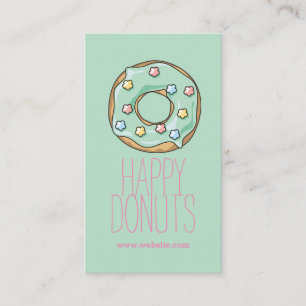Donut Shop Bakery Caffe Pasty Visitekaartje