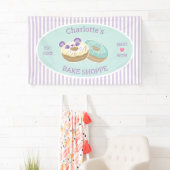 Donut Shop Bakery Paars en Green Spandoek (Insitu)