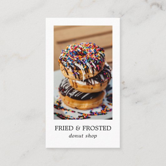 Donut Shop/Bakery Visitekaartje (Voorkant)