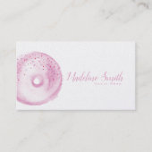 Donut Shop Bakery Waterverf Doughnut Visitekaartje (Voorkant)
