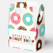 Donut Shop Birthday Party Bedankdoosjes (Geopend)