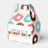 Donut Shop Birthday Party Bedankdoosjes (Voorkant Zijde)