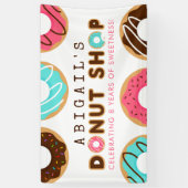 Donut Shop Birthday Party Spandoek (Verticaal)