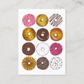 Donut Shop Donuts Doughnuts Breakfast food bakery Visitekaartje (Voorkant)
