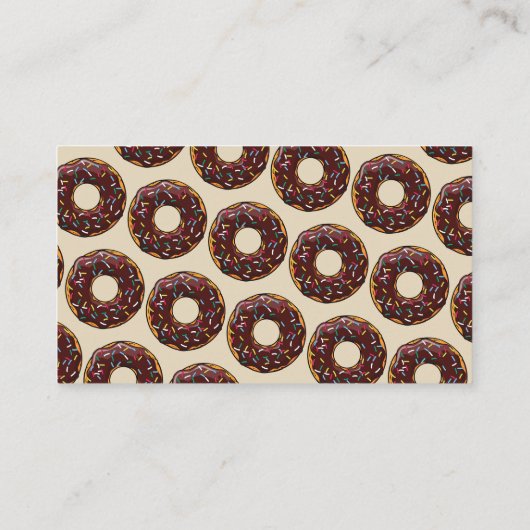 Donut Shop Doughnut Loyalty Kaarten (Achterkant)