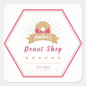 Donut Shop Label (Voorkant)