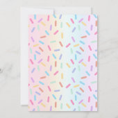 Donut Shop Regenboog Meisjes Donut Verjaardagsfees Kaart (Achterkant)