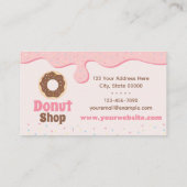 Donut Shop Sprinkles Visitekaartje (Achterkant)
